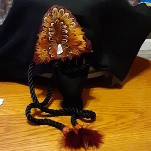 Feather Cowboy hat head dress accessorie